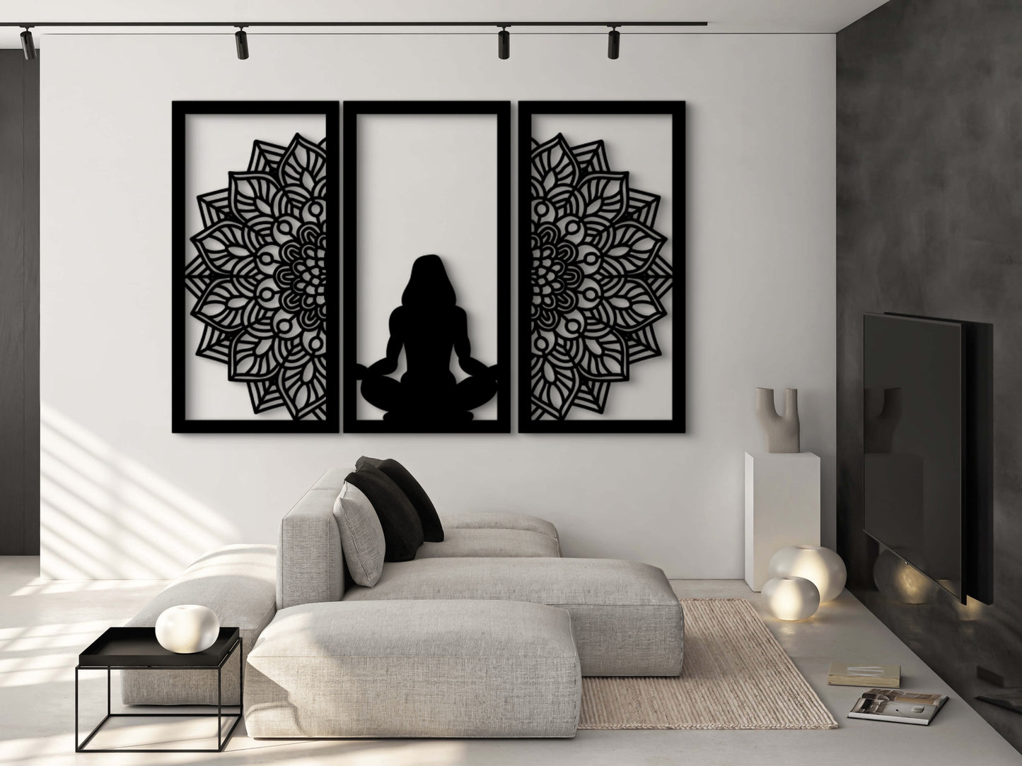 Cuadro Mujer Meditando