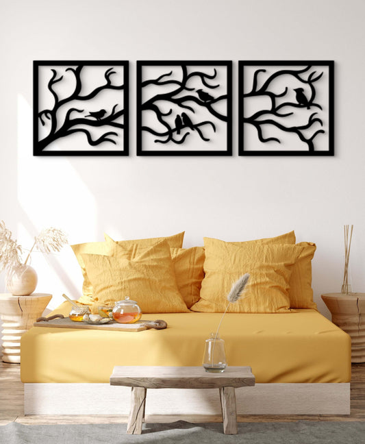 Cuadro de Ramas con Pajaros